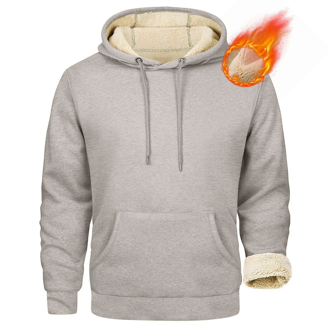 Herren Fleece-Kapuzenpullover mit innenliegendem Kuschelfutter Echoarchiv