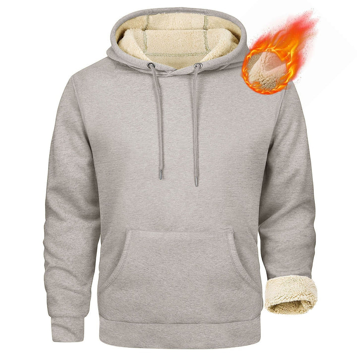 Herren Fleece-Kapuzenpullover mit innenliegendem Kuschelfutter Echoarchiv