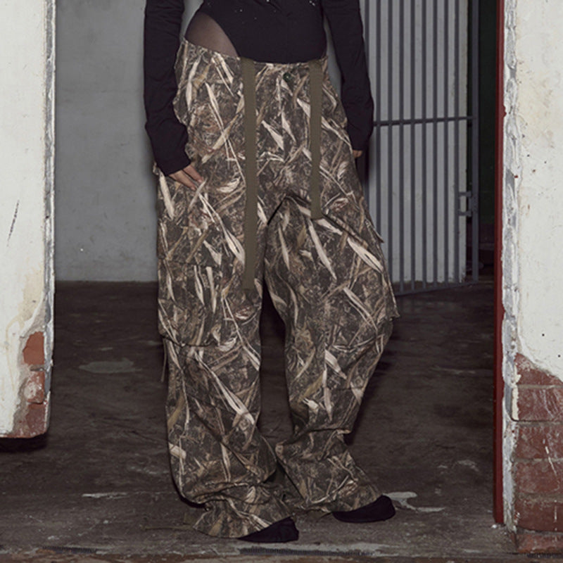 Damen Utility-Hosen im Camouflagedesign mit verstellbarem Bund und praktischen Seitentaschen Echo Archiv