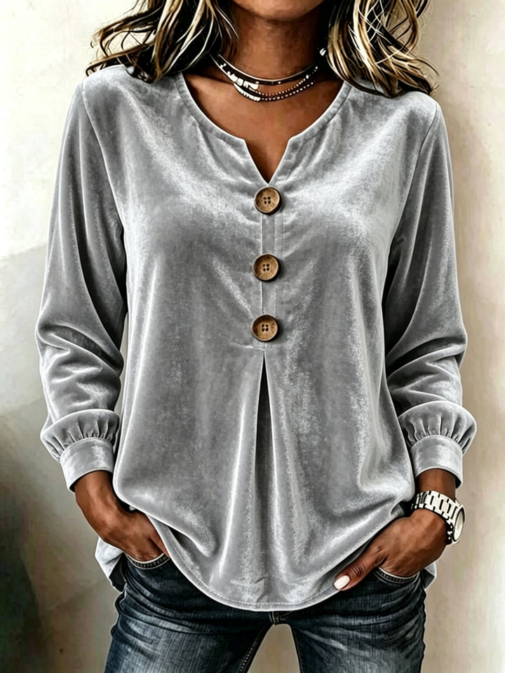 Damen Elegante und komfortable Veloursbluse Echo Archiv