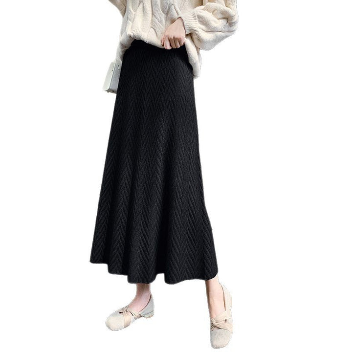 Damen Eleganter Strickrock mit strukturiertem Zopfmuster Echo Archiv