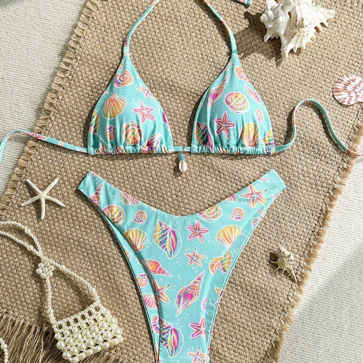 Damen Triangel-Bikini mit maritimen Verzierungen Echo Archiv