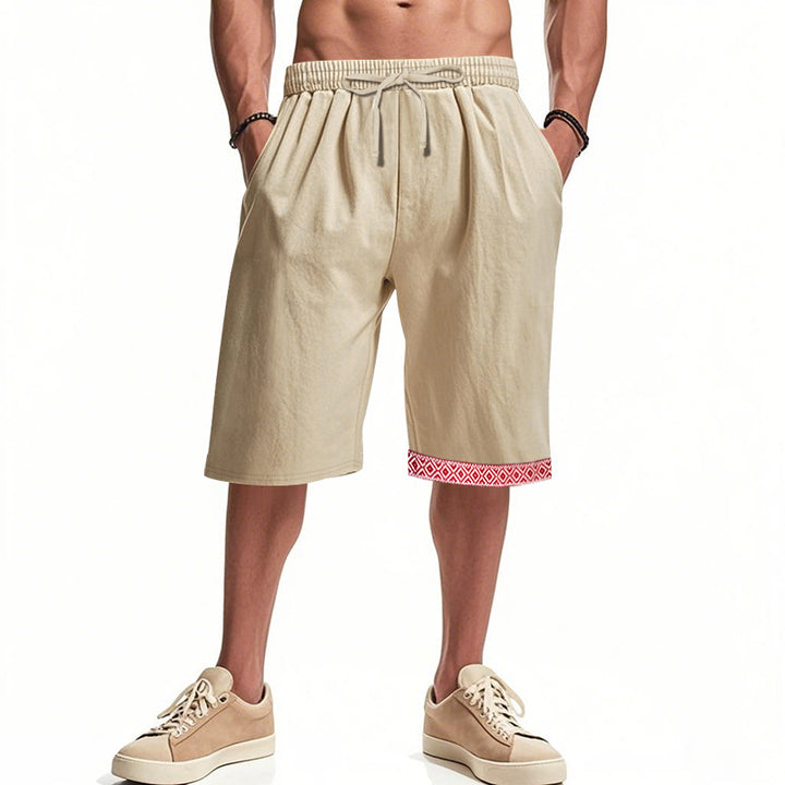 Herren lässige Bermudashorts mit elastischem Bund und Kordelzug Echoarchiv