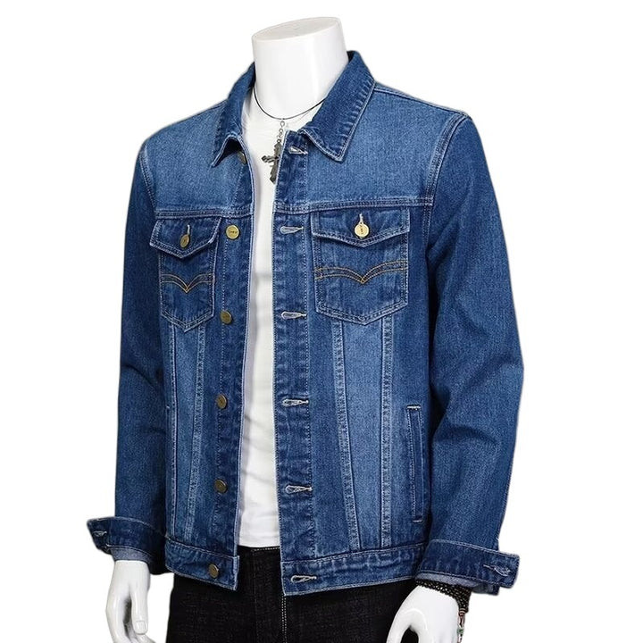 Herren Klassische Denimjacke mit modernen Details Echo Archiv