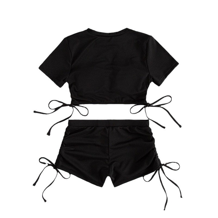 Damen Crop-Top und Shorts Set Echo Archiv