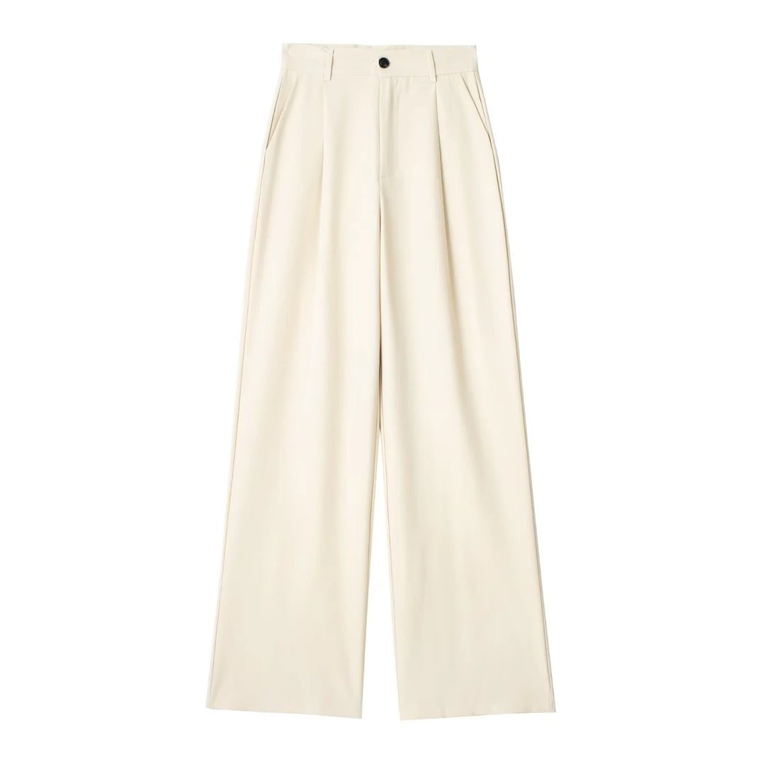 Damen Weite Highwaist-Bundfaltenhose mit Bügelfalte und seitlichen Eingrifftaschen Echo Archiv
