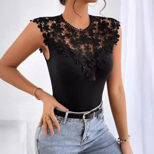 Damen Lace Bodysuit mit eleganter Applikation Echoarchiv