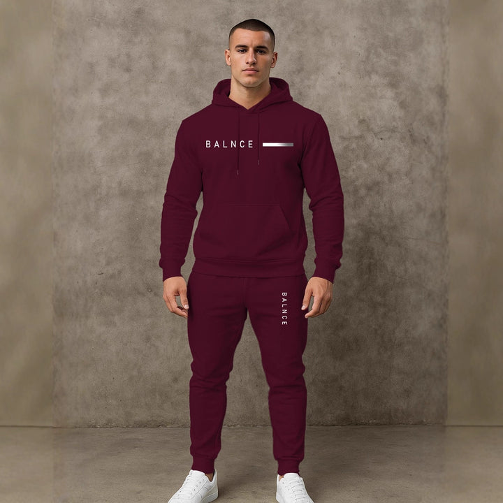 Herren Sportliches Jogginganzug-Set mit Kapuze und praktischen Taschen Echoarchiv