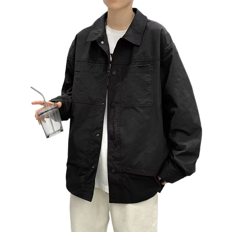 Herren lässige Utility-Jacke mit praktischen Taschen und modernem Schnitt Echoarchiv