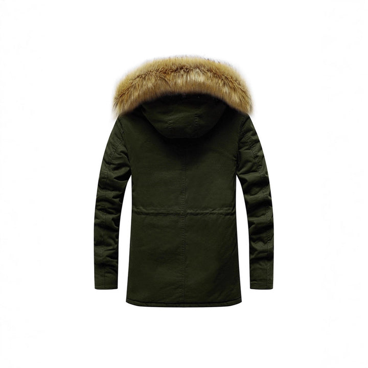 Herren Thermo-Parka mit Kunstfellkapuze und Teddyfutter – Marzano