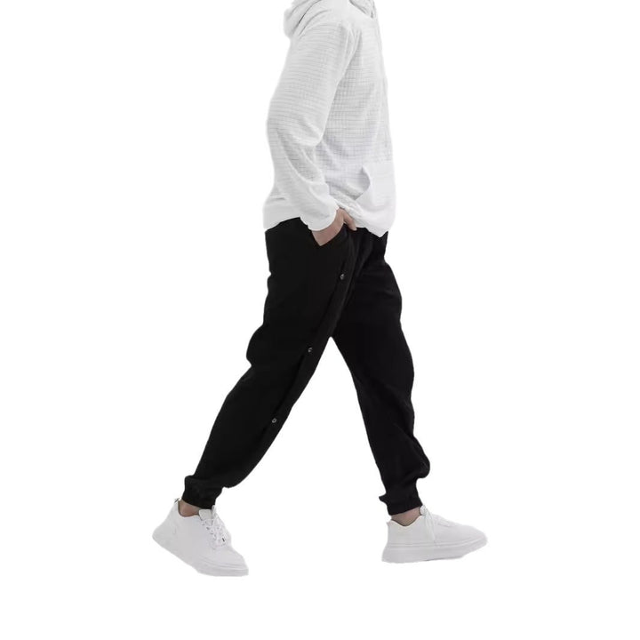 Herren Stylische Cargo-Hose mit praktischen Knöpfen und elastischem Bund Echoarchiv