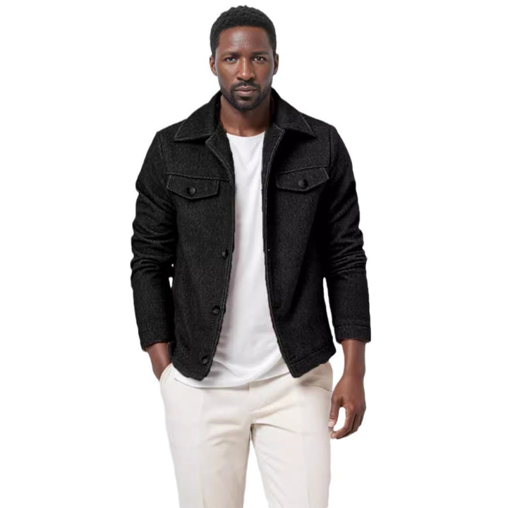 Herren modische Utility-Jacke mit strukturierten Details Echoarchiv