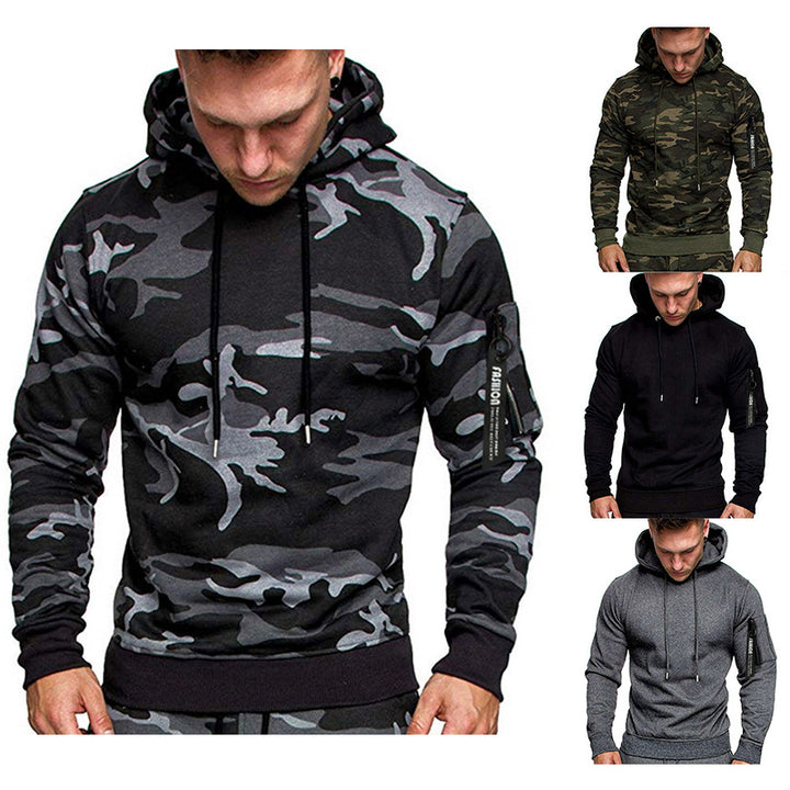Herren sportlicher Hoodie mit seitlichem Reißverschluss Echoarchiv