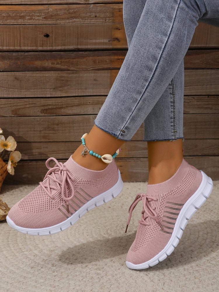 Damen  leichtes gestricktes Sneaker Slipper mit sockenähnlichem Schaft und flexibler Laufsohle Echo Archiv