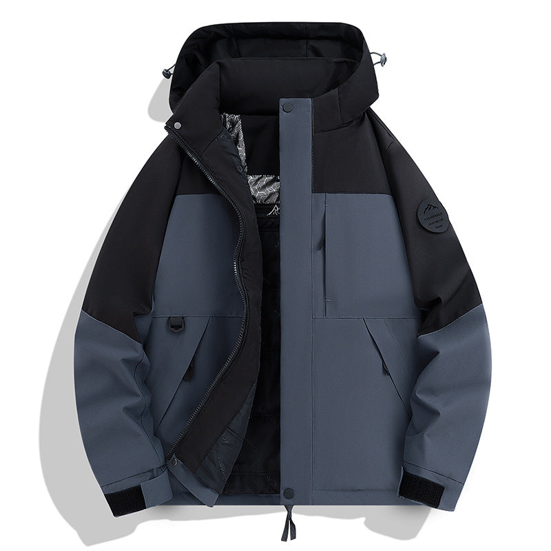 Herren Wasserdichte und atmungsaktive Softshell-Outdoorjacke Echoarchiv