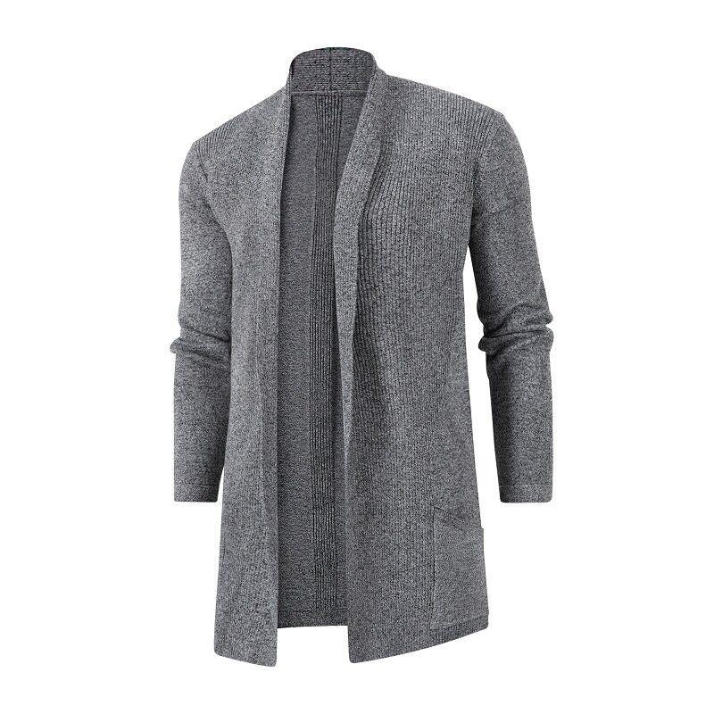 Herren Strickjacke mit offenem Schnitt und praktischen Taschen Echoarchiv