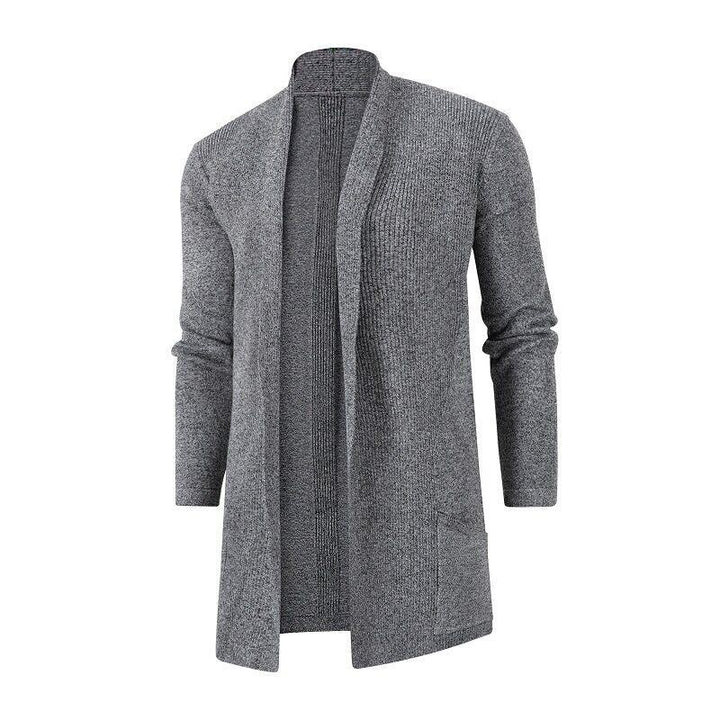 Herren Strickjacke mit offenem Schnitt und praktischen Taschen Echoarchiv