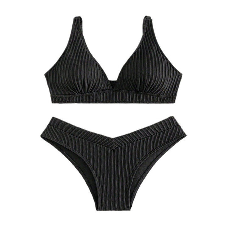 Damen Bikiniset mit hohem Bund und raffiniertem Rippdesign Echo Archiv
