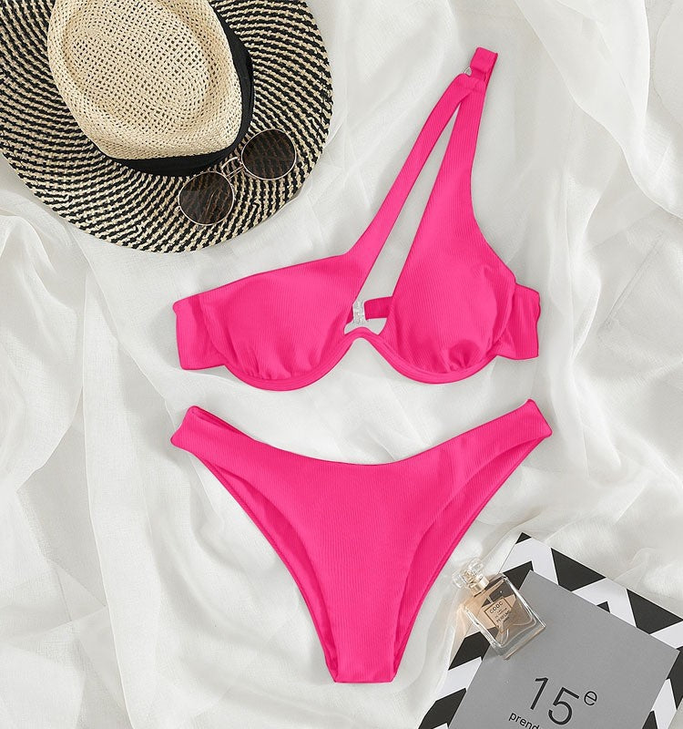 Damen Einseitiger Bikini mit verstellbarem Halter Echo Archiv