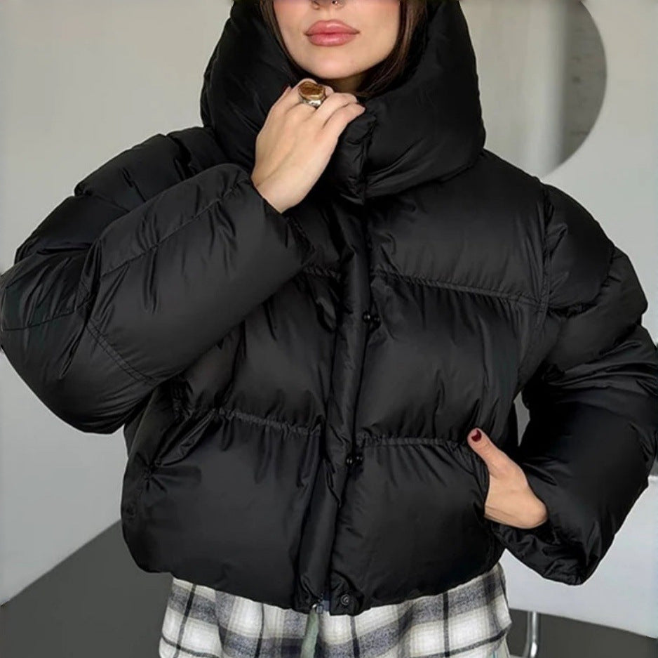Damen Modische Kurzjacke mit Steppdetails – Célinea