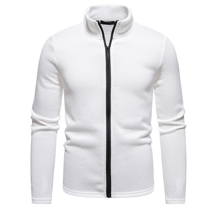 Herren Fleecejacke mit hohem Kragen und durchgehendem Reißverschluss Echoarchiv