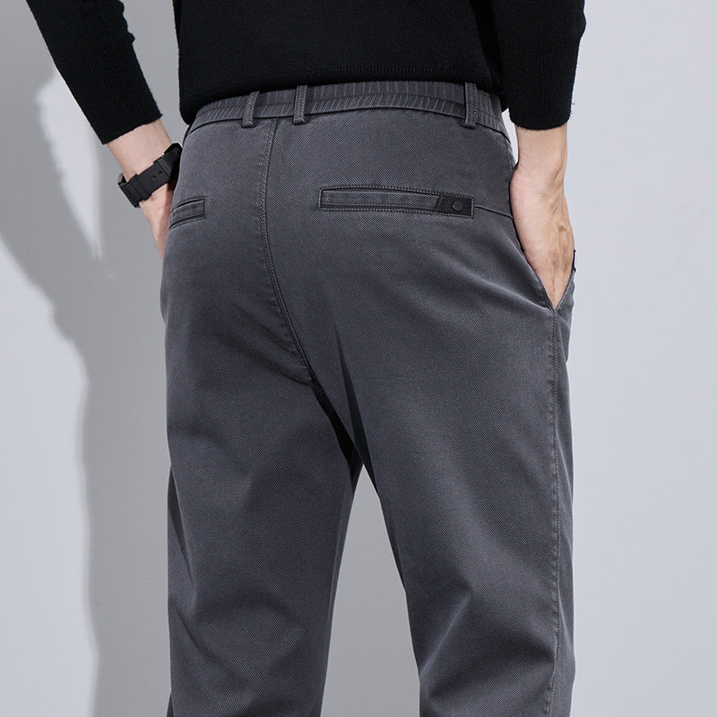 Herren elegante Chino-Pants mit slim-fit Schnitt und vielseitigen Taschen Echoarchiv