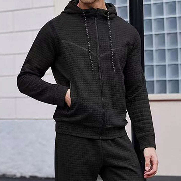 Herren stylische Jacke mit strukturiertem Design und praktischem Reißverschluss Echoarchiv