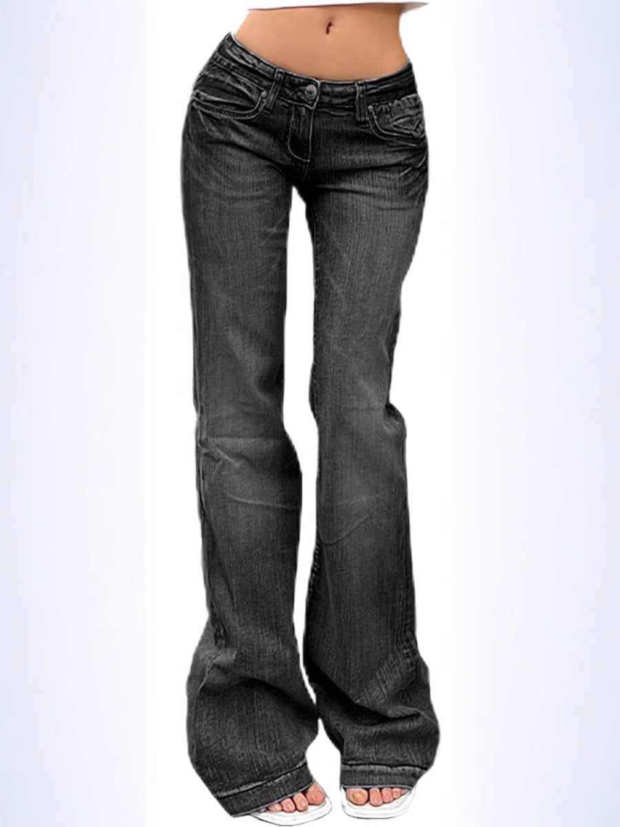 Damen Flared JEchoarchivns mit hohem Bund und Stretch