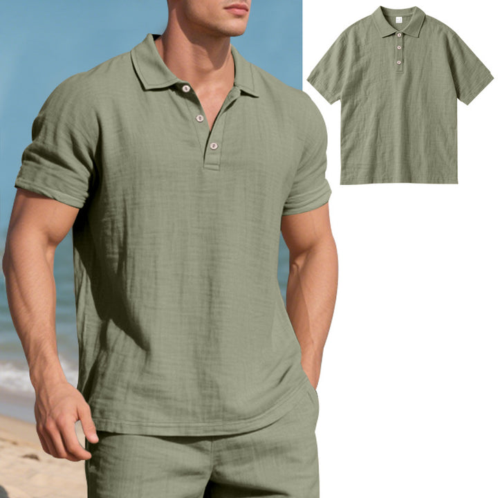 Herren Poloshirt mit atmungsaktiver Struktur und klassischem Kragen Echoarchiv