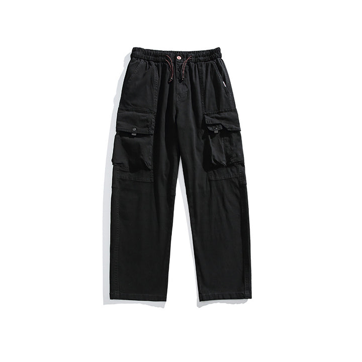 Herren Leichte Utility-Cargohose aus Baumwollmix mit Elastikbund, Kordelzug und Mehrfachtaschen Echo Archiv
