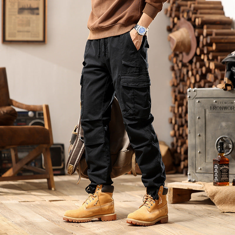 Herren Tactical Cargo-Hose mit Knöchelstulpen und Mehrfachtaschen Echo Archiv