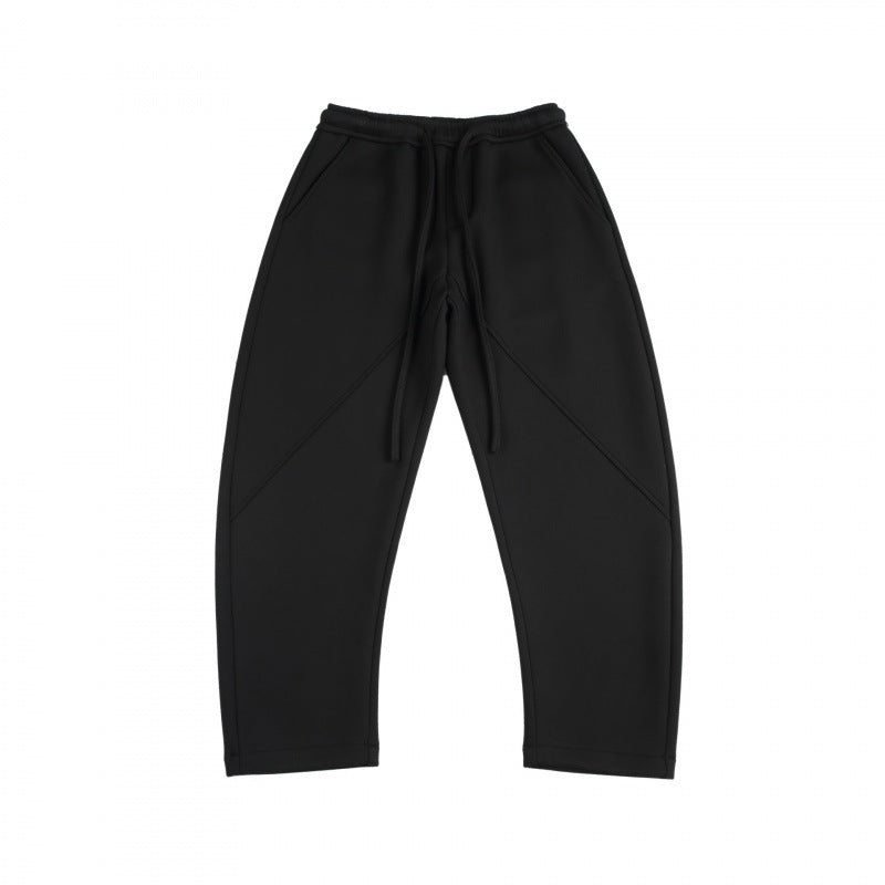 Unisex Weite Tech-Jogginghose mit diagonalem Nahtdesign, Elastikbund und Tunnelzug Echo Archiv