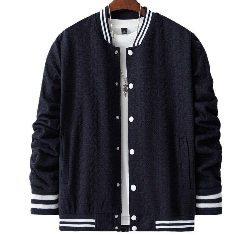Herren lässige Collegejacke mit strukturiertem Design und sportlichen Akzenten Echoarchiv