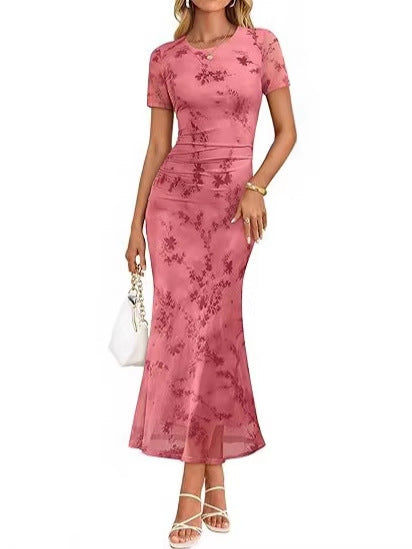 Damen Maxikleid mit floralen Stickereien Echo Archiv