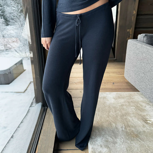 Damen bequeme Lounge-Hosen mit verstellbarem Bund Echo Archiv