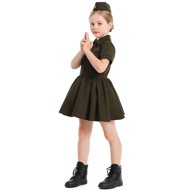 Mädchen Polizei-Kostümkleid mit Rock und Mütze Echo Archiv