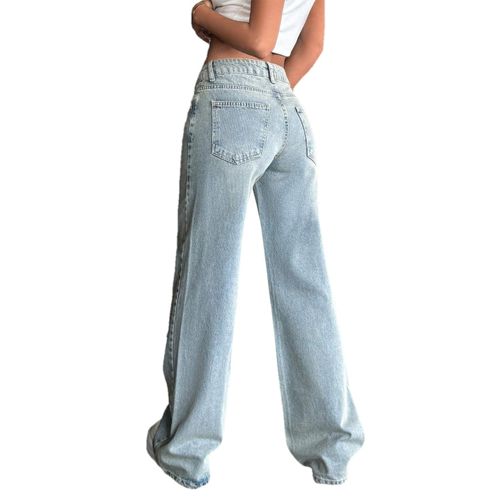 Damen Tief sitzende weite Schlagjeans aus Vintage-Denim Echo Archiv