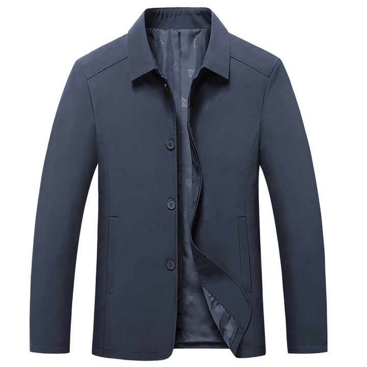 Herren Sakkoähnliche Übergangsjacke mit Hemdkragen, leichtem Innenfutter und Knopfleiste Echo Archiv