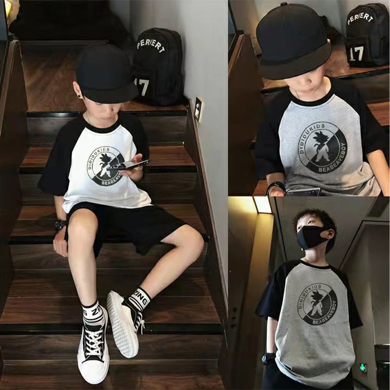 Jungen lässiges T-Shirt mit kreativem Druck Echo Archiv
