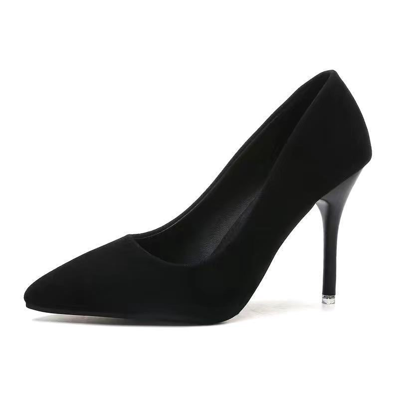 Damen Elegante spitz zulaufende Velours‑Optik Pumps mit schmalem Stiletto Echo Archiv