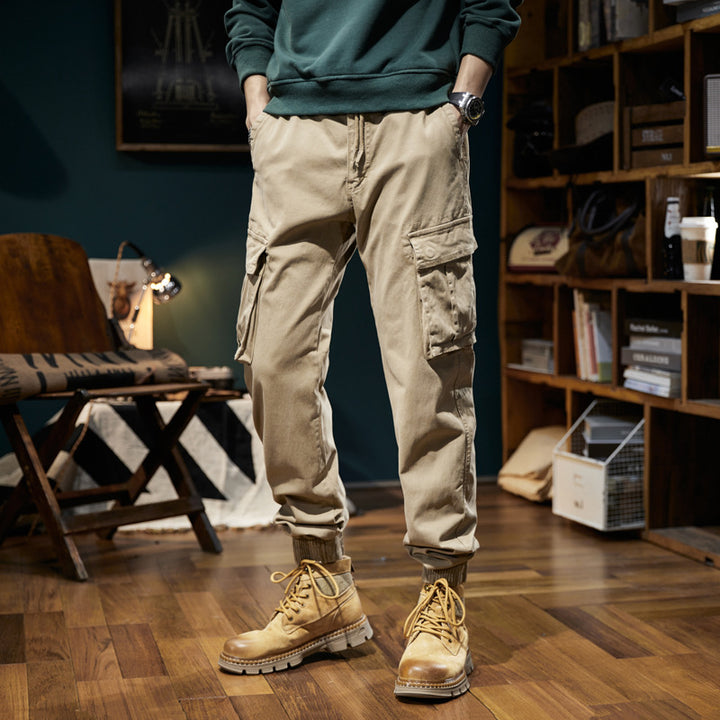 Herren Urban‑Utility Relaxed‑Fit Cargo‑Jogginghose mit Tunnelzug und Mehrfach‑Taschen Echo Archiv