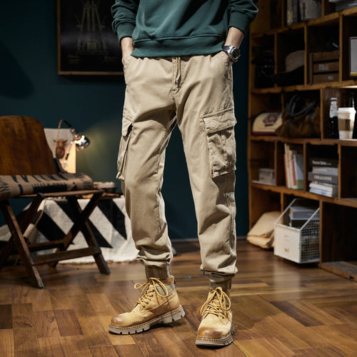Herren Urban‑Utility Relaxed‑Fit Cargo‑Jogginghose mit Tunnelzug und Mehrfach‑Taschen Echo Archiv