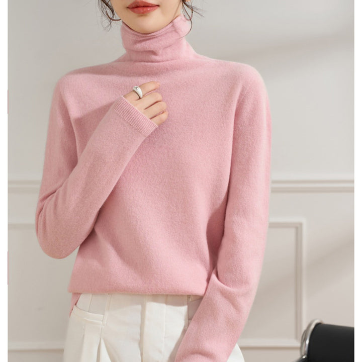 Damen Leichter Kaschmir-Mix Rollkragenpullover mit feinem Soft-Finish und schmaler Silhouette Echoarchiv