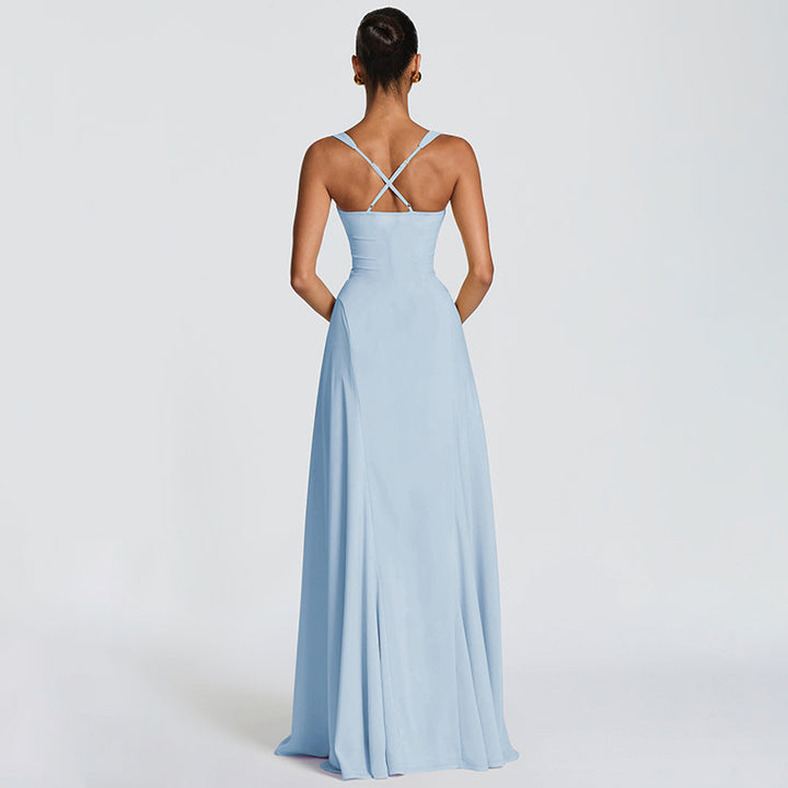 Damen Elegantes Maxikleid mit raffinierten Trägerdetails und schmeichelndem Schnitt Echo Archiv