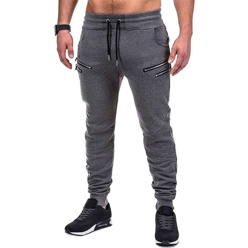 Herren Sportliche Jogginghose mit stylischen Reißverschlüssen Echoarchiv