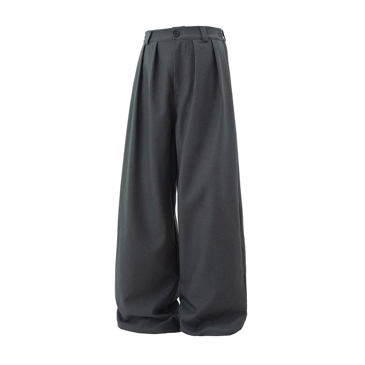 Damen Weite Hochtaillierte Palazzohose mit Bundfalten und Ballonbein Echo Archiv