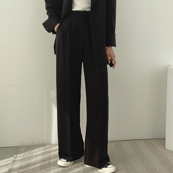 Damen elegantes Blazer-Set mit weitem Schnitt Echoarchiv