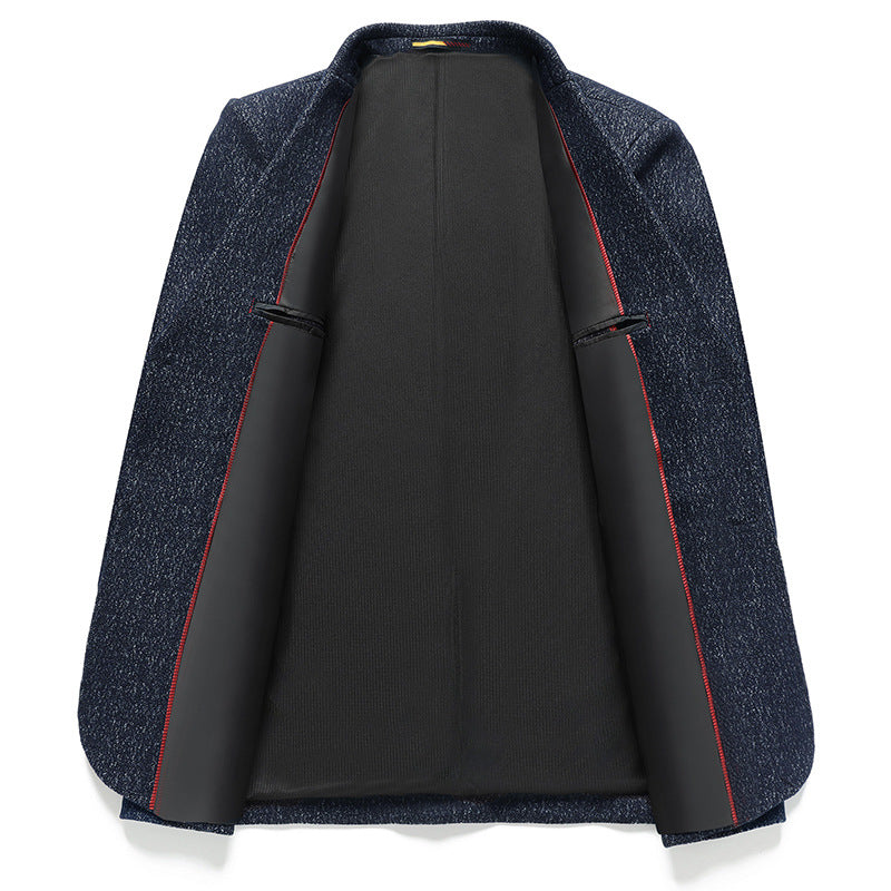 Herren Elegantes strukturiertes Business-Sakko mit aufgesetzten Taschen Echo Archiv
