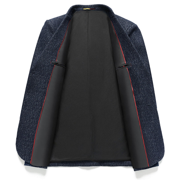 Herren Elegantes strukturiertes Business-Sakko mit aufgesetzten Taschen Echo Archiv