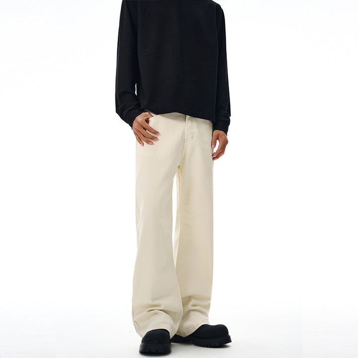 Herren Oversized-Baumwoll-Palazzohose mit geradem ultraweitem Bein Echo Archiv